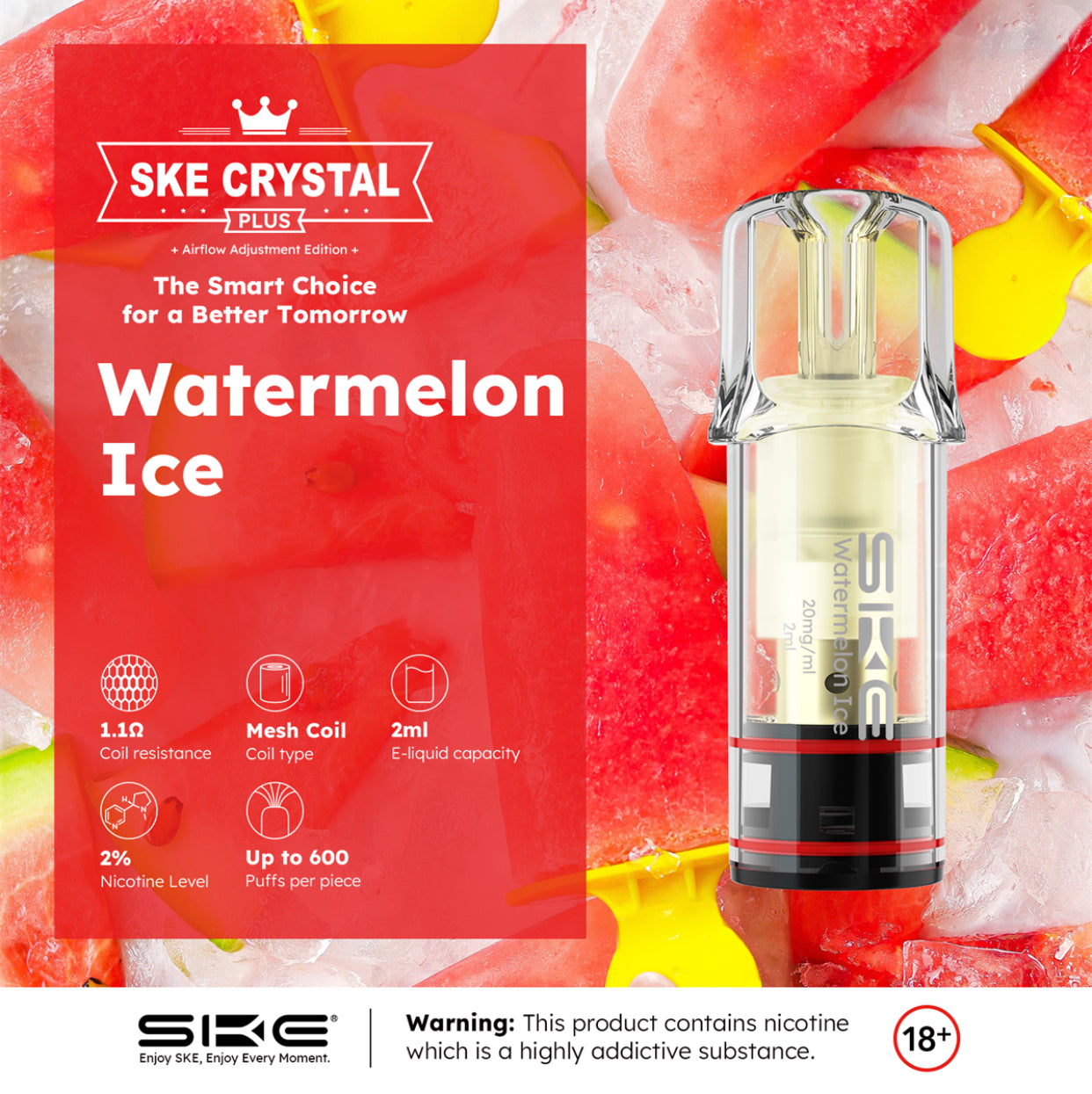 Crystal Plus Pods - Watermelon Ice