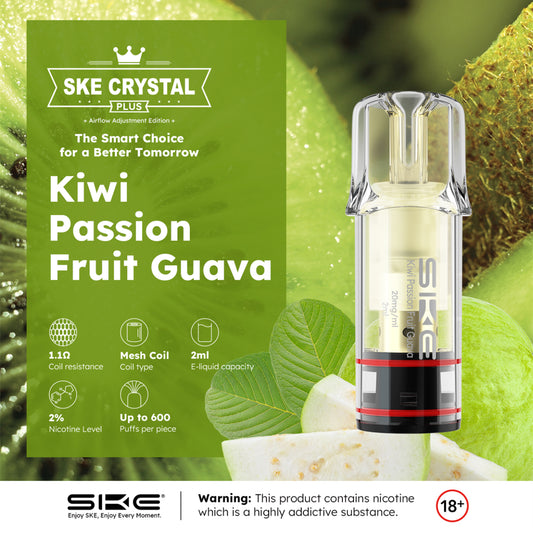 Crystal Plus Pods - Kiwi Passionfruit Guava