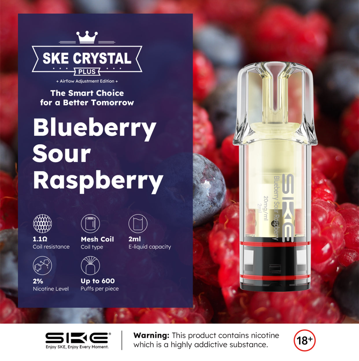 Crystal Plus Pods - Blueberry Sour Raspberry