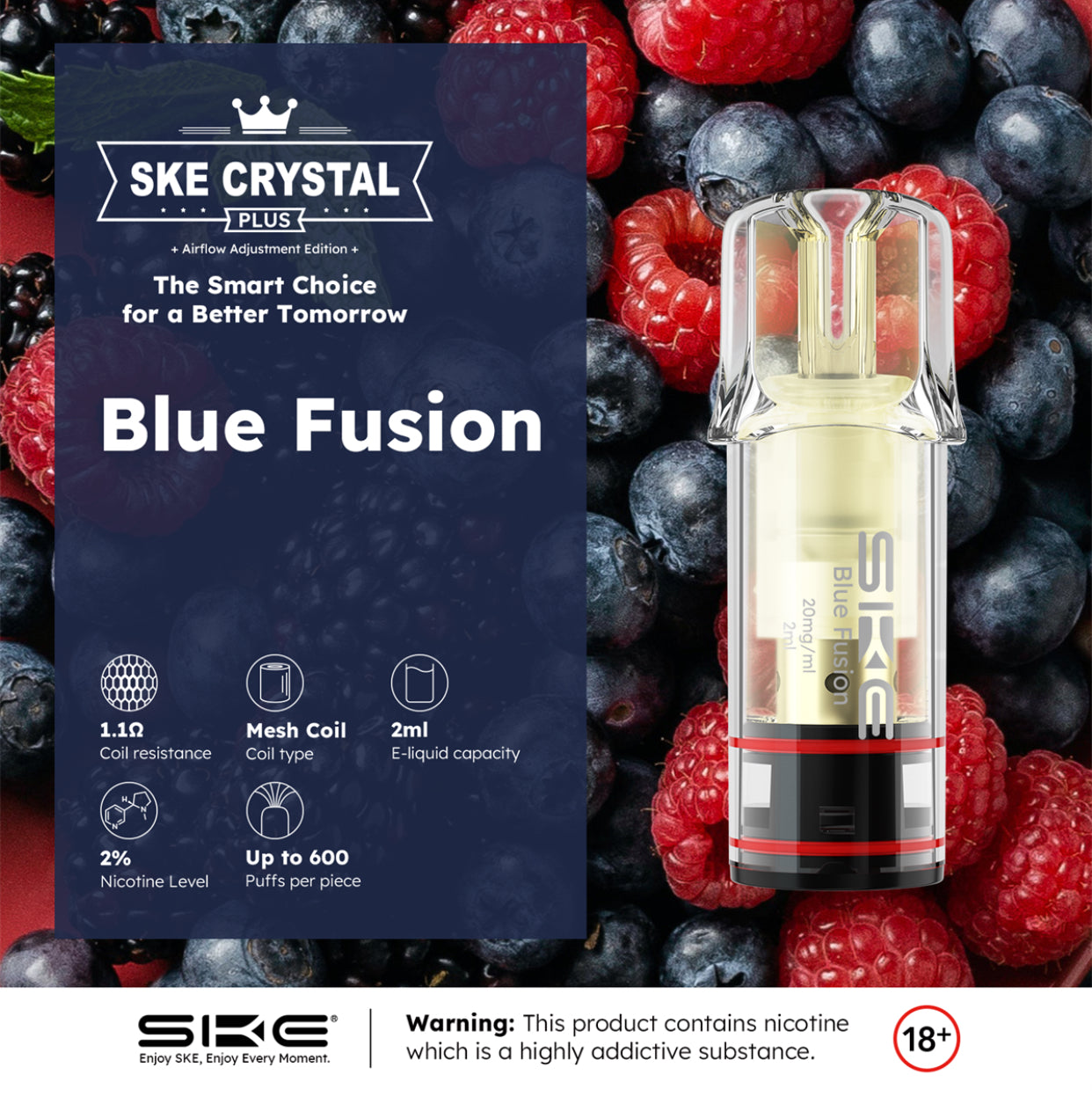 Crystal Plus Pods - Blue Fusion