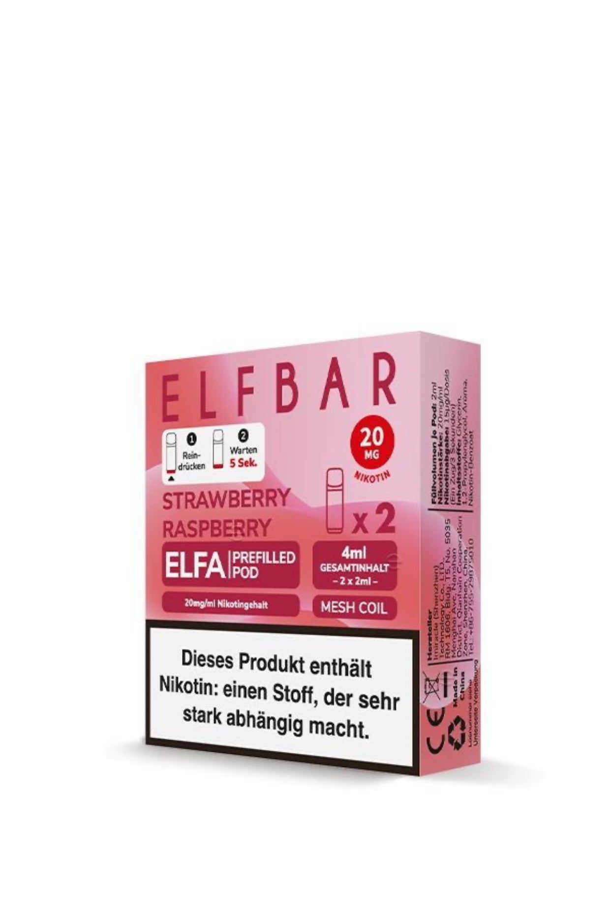 Elfa Pods - Strawberry Raspberry